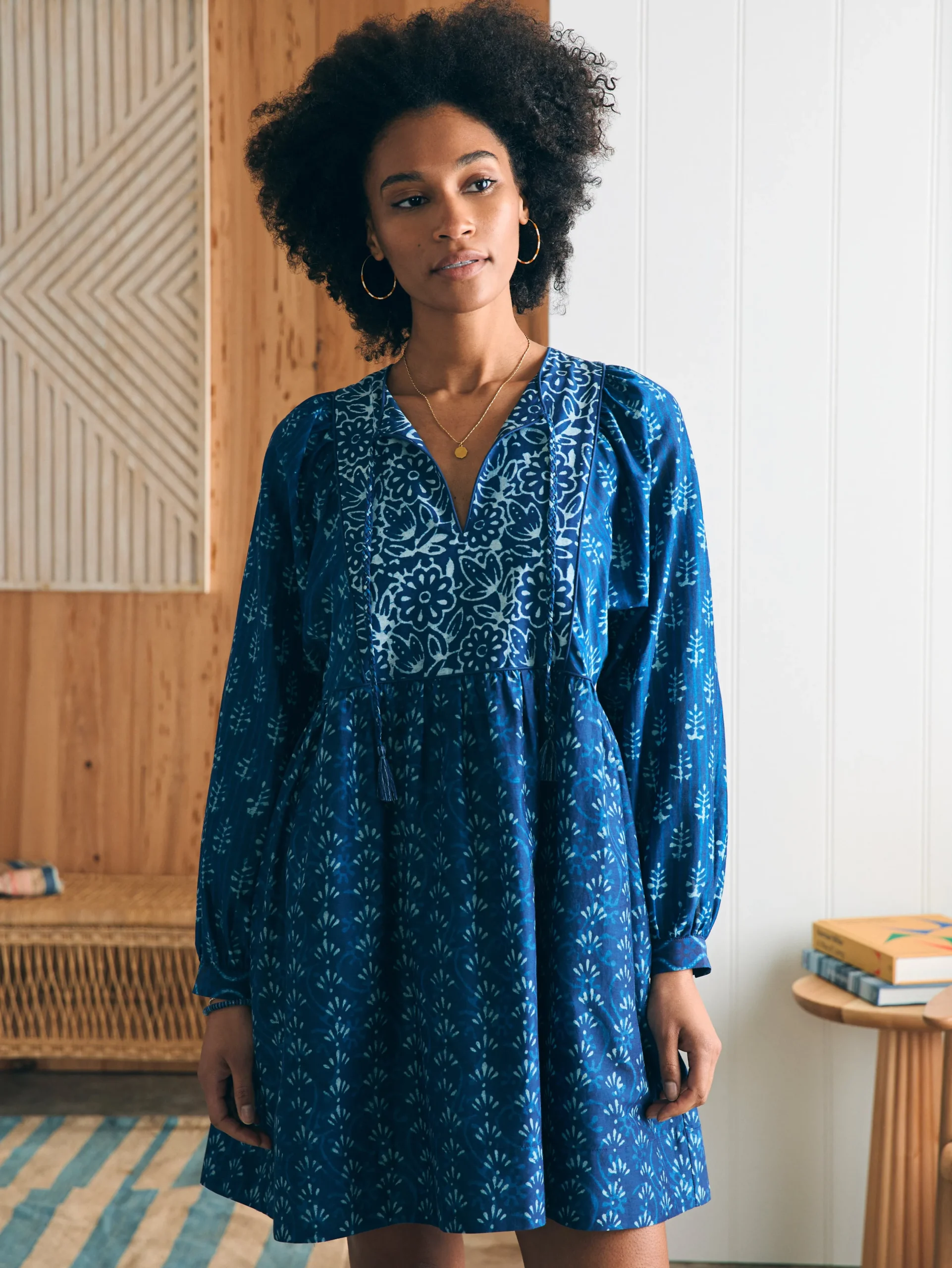 Women Faherty Brand Dresses*Silk Blend Solstice Mini Dress -
