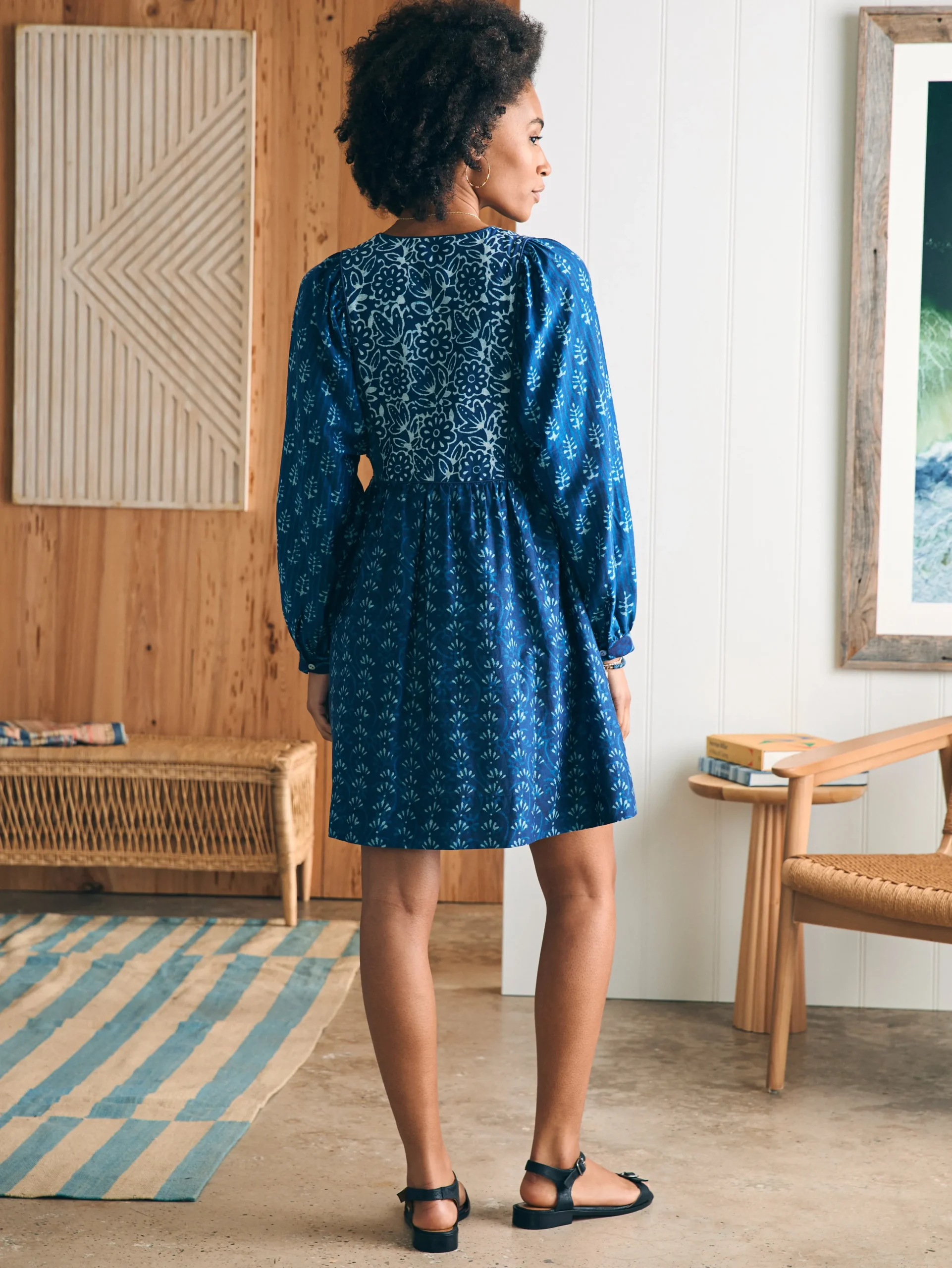 Women Faherty Brand Dresses*Silk Blend Solstice Mini Dress -