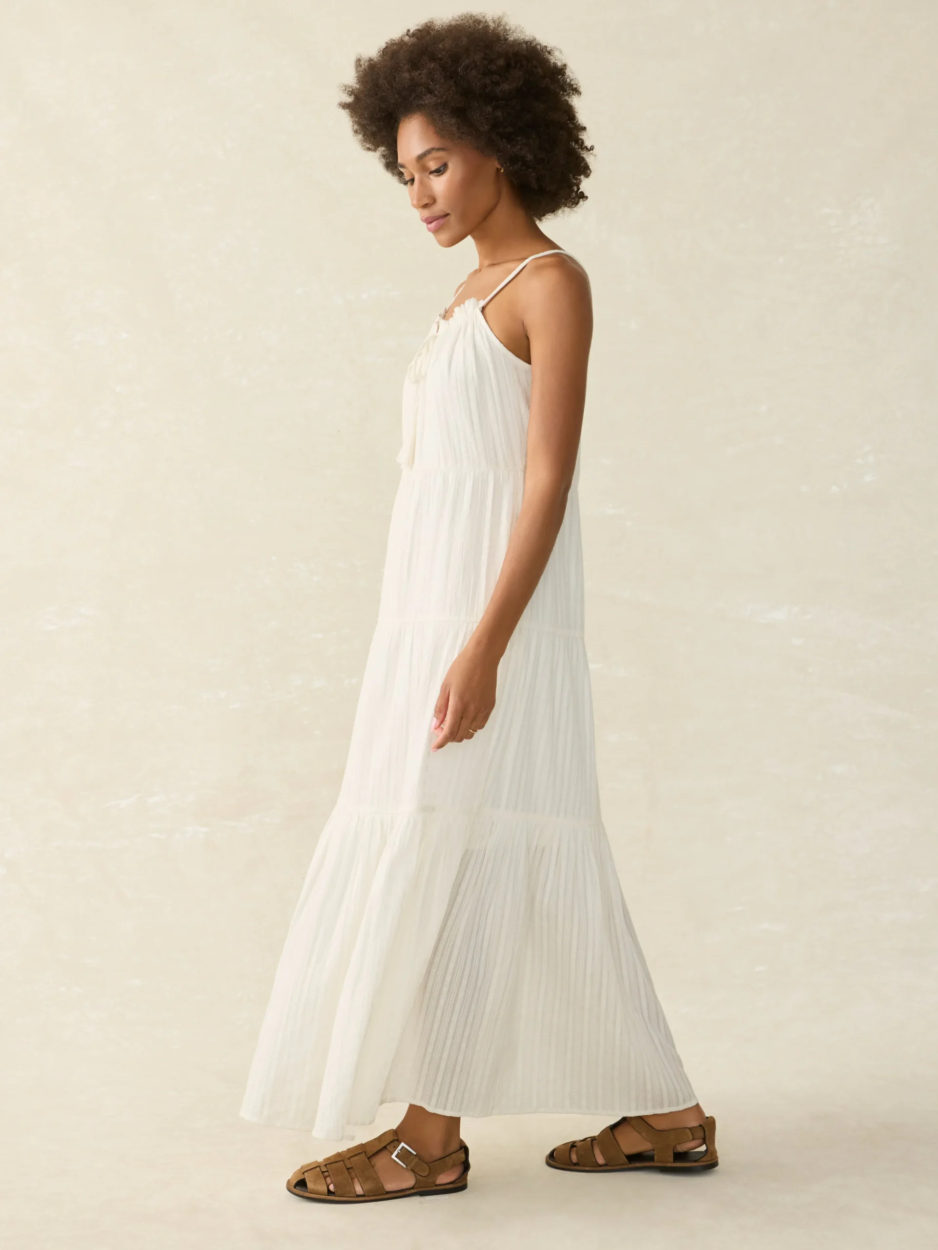 Women Faherty Brand Dresses*Silk Blend Sun Chaser Maxi Dress -