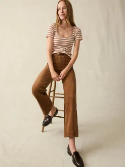 Women Faherty Brand Pants*Softstretch Cord Patch Pocket Pant -