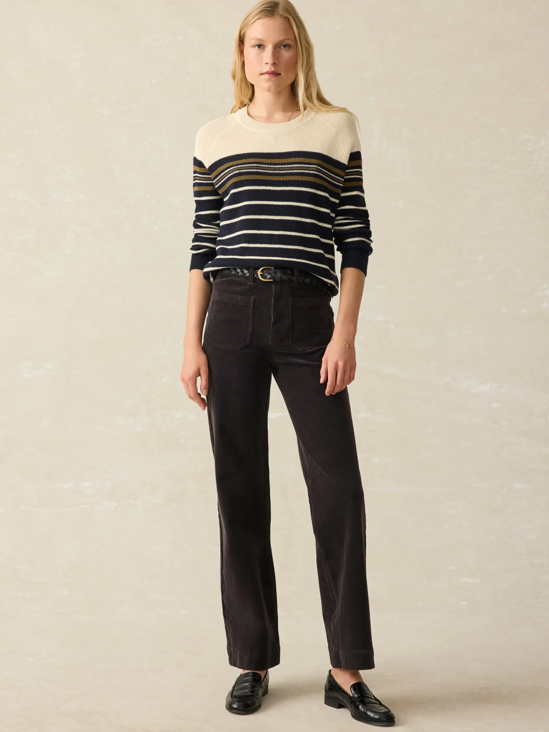 Women Faherty Brand Pants*Softstretch Cord Patch Pocket Pant -