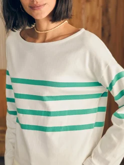 Women Faherty Brand T-Shirts*Sport Jersey Long-Sleeve Tee -