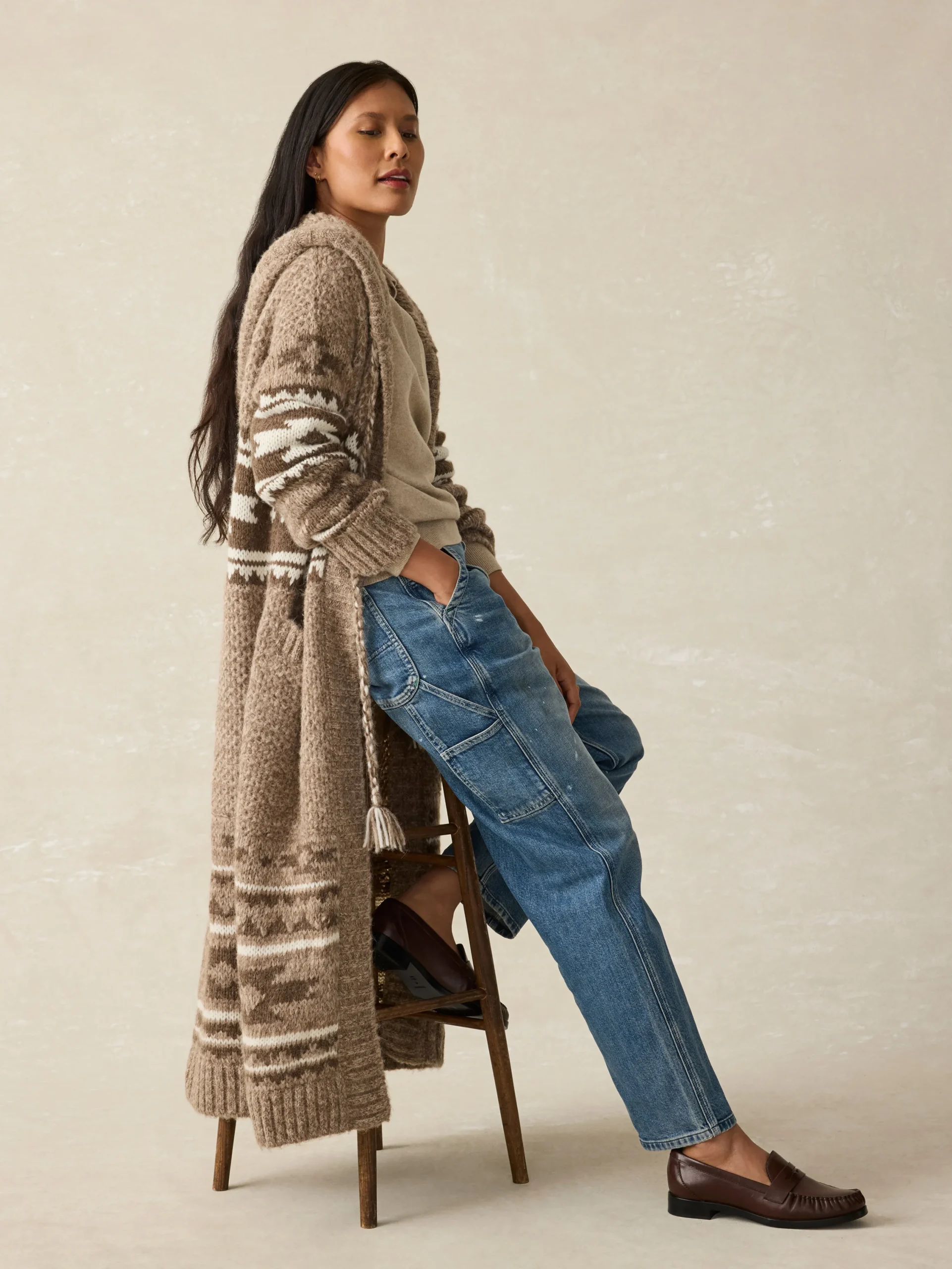 Women Faherty Brand Sweaters*Steven Paul Judd Chahtah Hooded Duster -