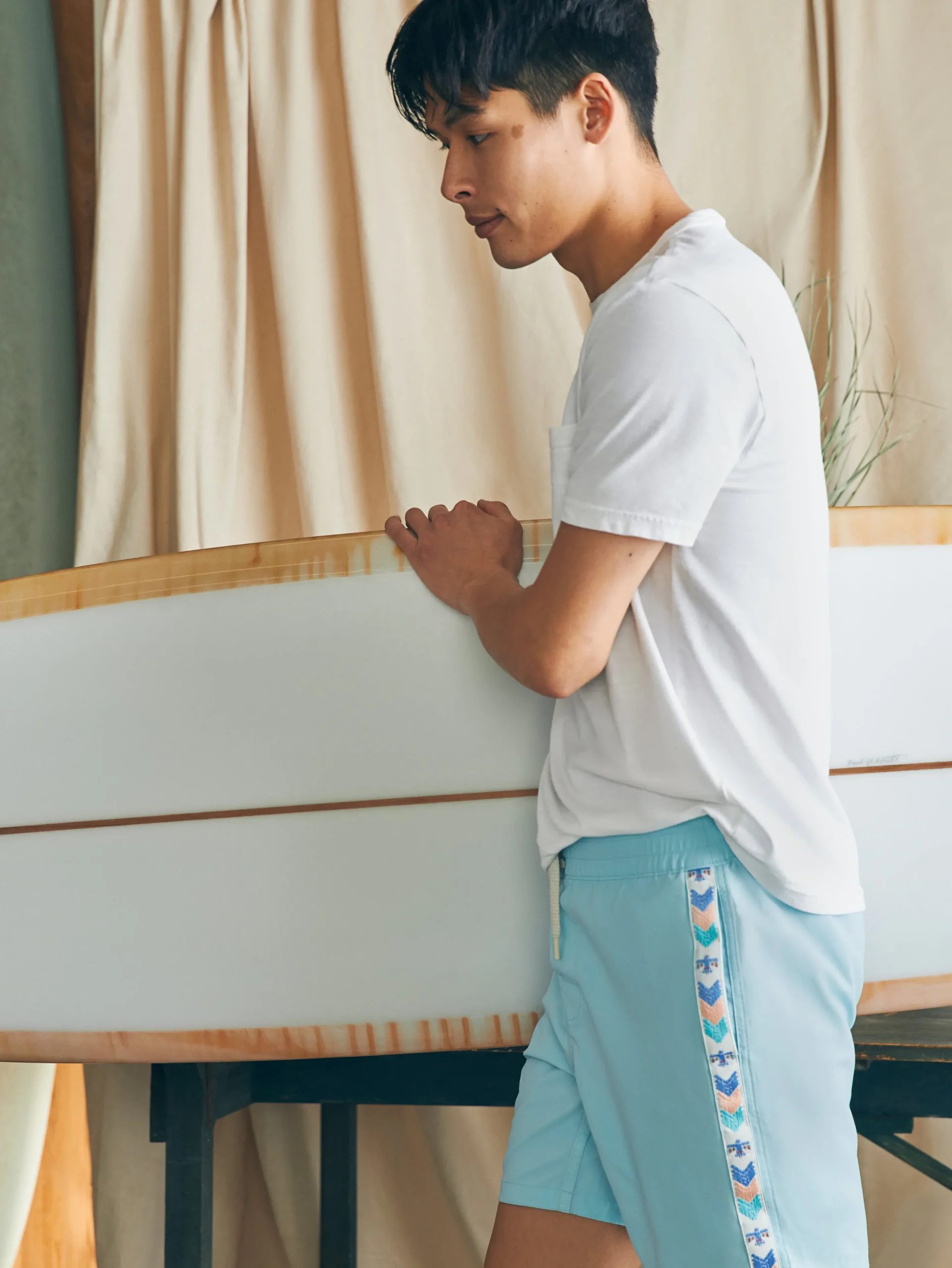 Faherty Brand Swim*Steven Paul Judd Good Medicine Sunwashed Boardshort -