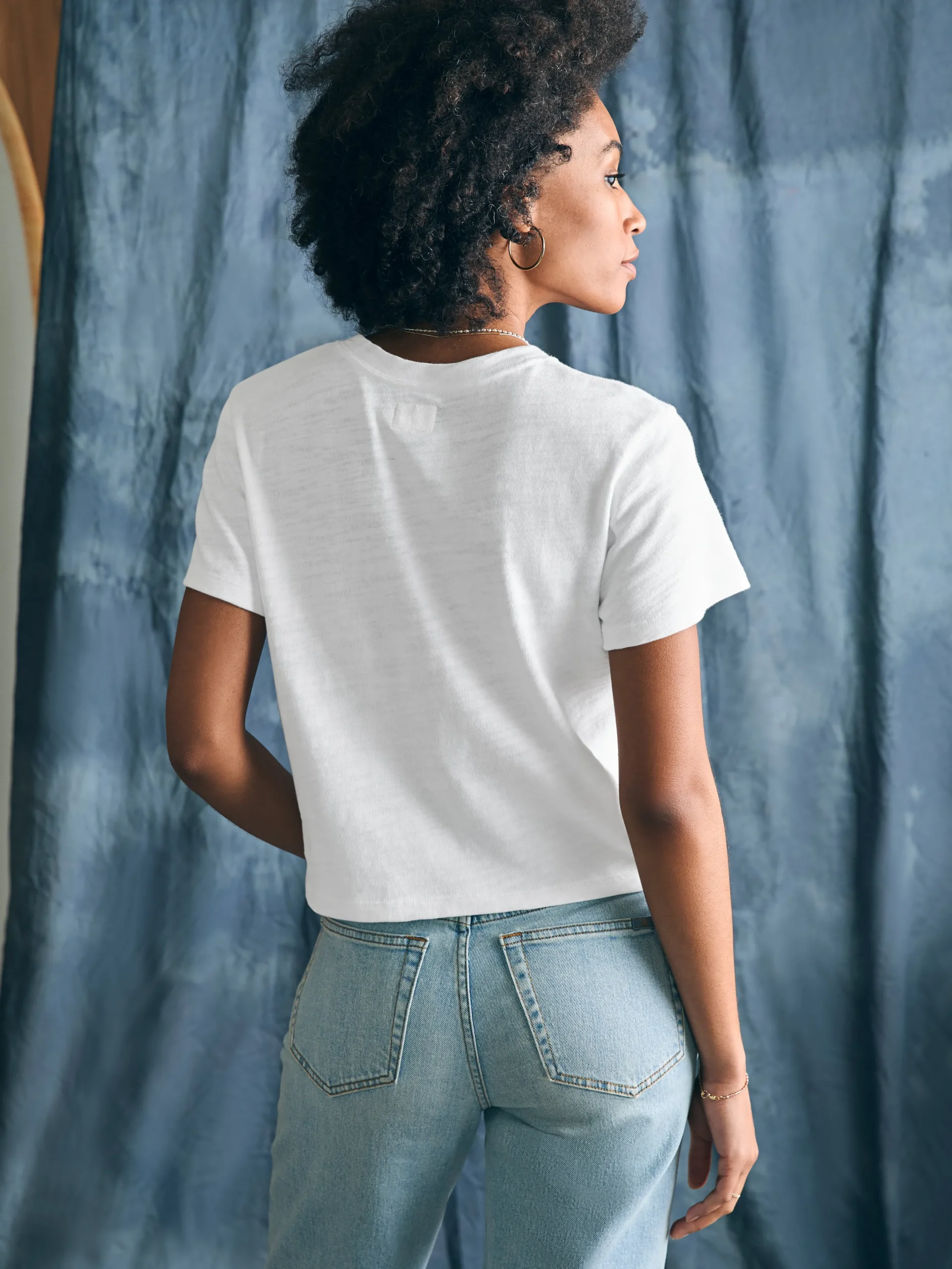 Women Faherty Brand T-Shirts*Steven Paul Judd Good Medicine Sunwashed Slub Tee -