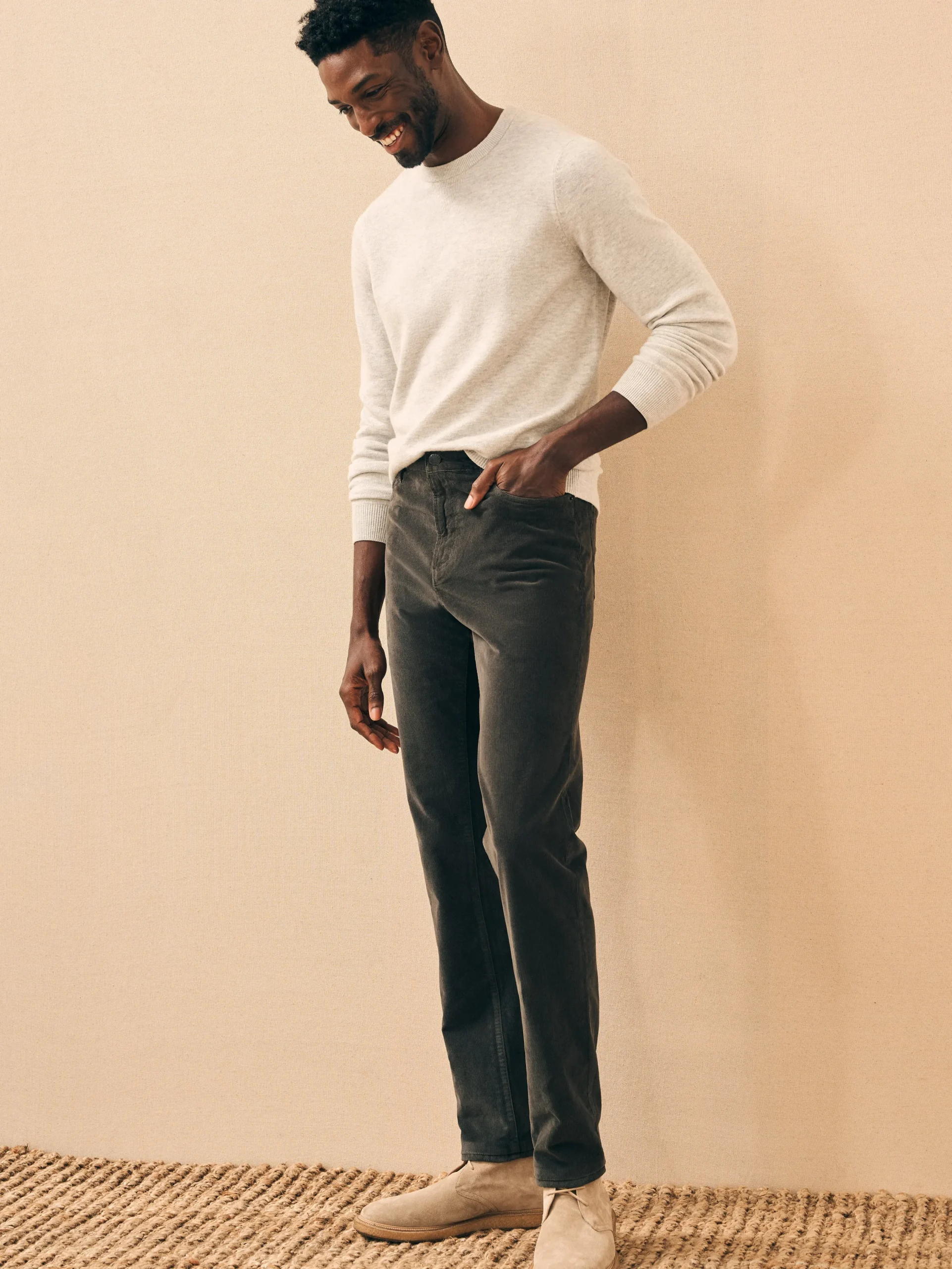 Faherty Brand Pants*Stretch Corduroy 5-Pocket Pant (34" Inseam) -