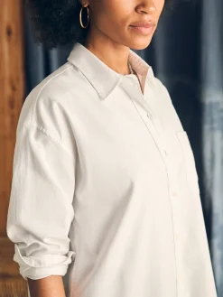 Women Faherty Brand Shirts & Tops*Stretch Oxford Relaxed Shirt -