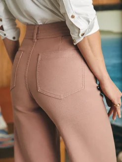 Women Faherty Brand Pants*Stretch Terry Harbor Pant -