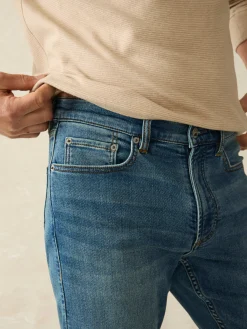 Faherty Brand Pants*Stretch Terry Indigo 5-Pocket Pant -