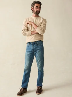 Faherty Brand Pants*Stretch Terry Indigo 5-Pocket Pant -