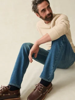 Faherty Brand Pants*Stretch Terry Indigo 5-Pocket Pant -