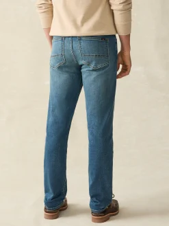 Faherty Brand Pants*Stretch Terry Indigo 5-Pocket Pant -