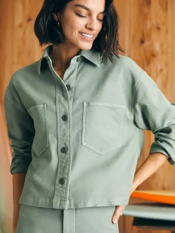 Women Faherty Brand Blazers & Outerwear*Stretch Terry Overshirt -