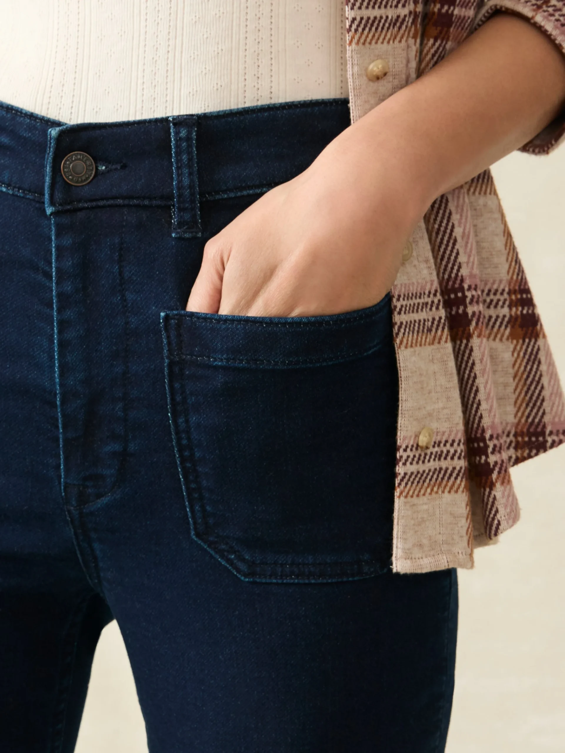 Women Faherty Brand Pants|Jeans*Stretch Terry Patch Pocket Pant -