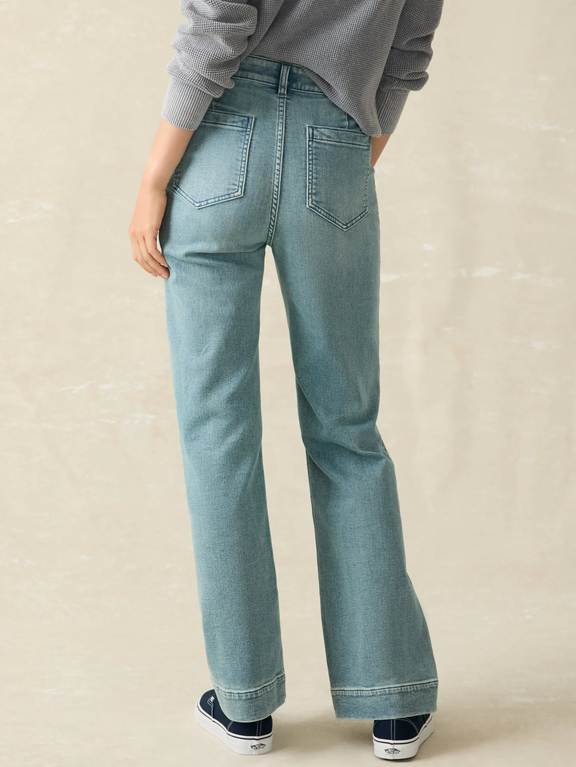 Women Faherty Brand Pants*Stretch Terry Patch Pocket Pant -