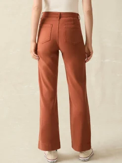 Women Faherty Brand Pants*Stretch Terry Patch Pocket Pant -