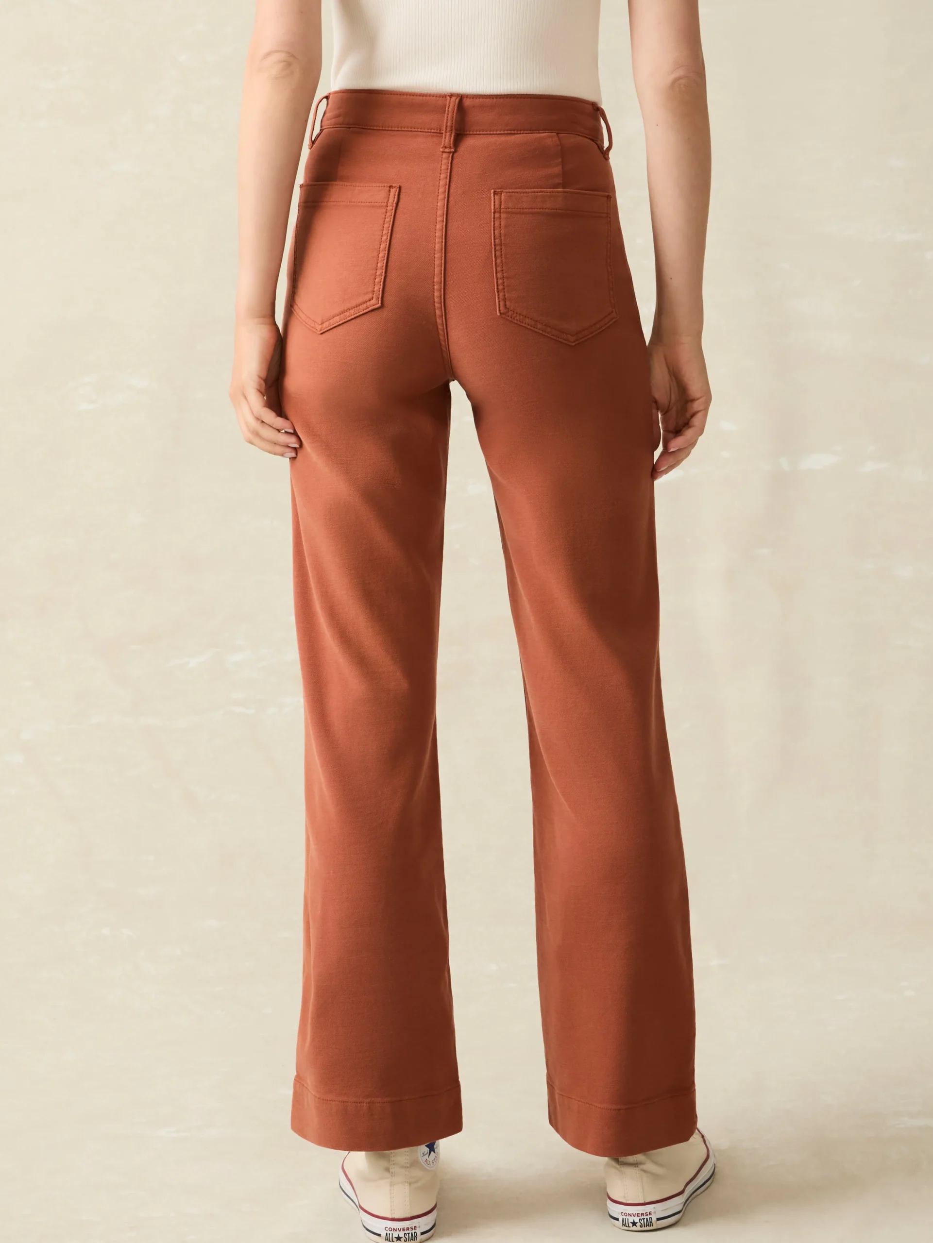Women Faherty Brand Pants*Stretch Terry Patch Pocket Pant -