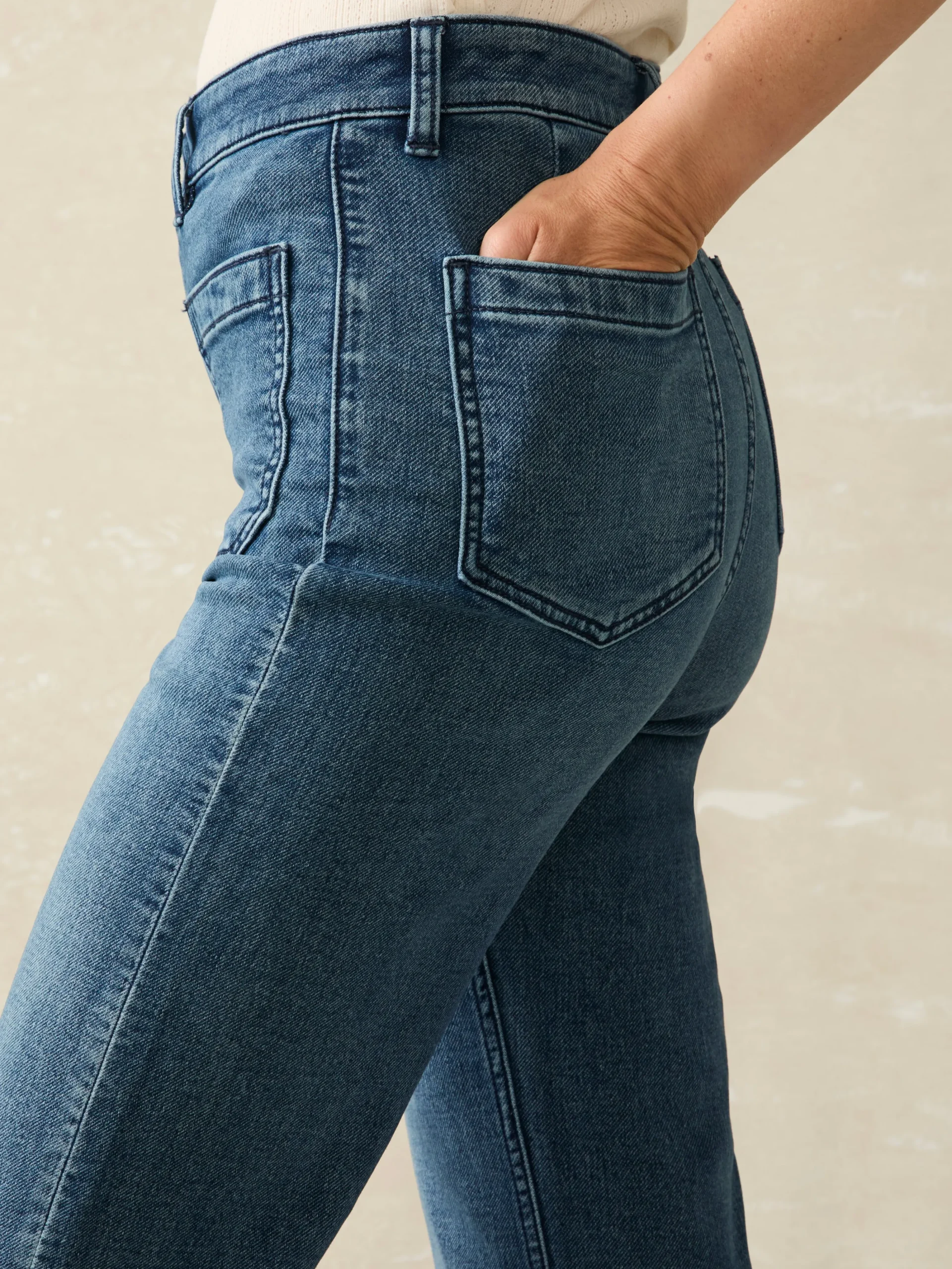 Women Faherty Brand Pants|Jeans*Stretch Terry Patch Pocket Pant -