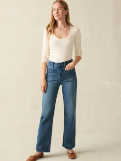 Women Faherty Brand Pants|Jeans*Stretch Terry Patch Pocket Pant -