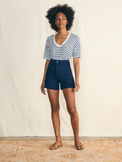 Women Faherty Brand Shorts & Skirts*Stretch Terry Patch Pocket Short -