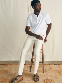 Faherty Brand Pants*Stretch Terry 5-Pocket Athletic Fit Pant (32