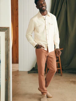 Faherty Brand Pants*Stretch Terry 5-Pocket Athletic Fit Pant (32" Inseam) -