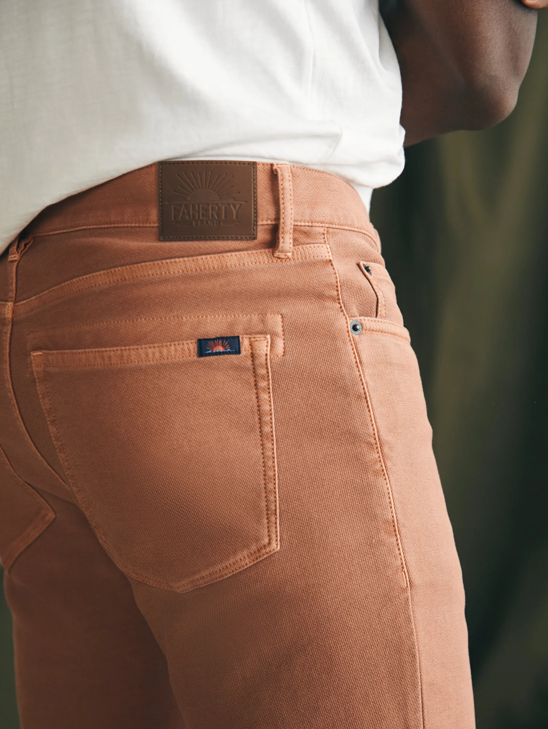 Faherty Brand Pants*Stretch Terry 5-Pocket Athletic Fit Pant (32" Inseam) -