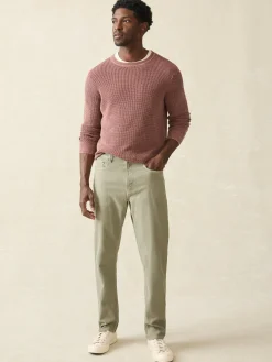 Faherty Brand Pants*Stretch Terry 5-Pocket Athletic Fit Pant -