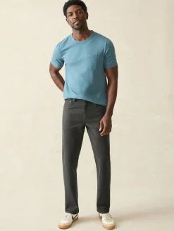 Faherty Brand Pants*Stretch Terry 5-Pocket Athletic Fit Pant -