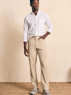 Faherty Brand Pants*Stretch Terry 5-Pocket Athletic Fit Pant -