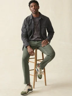 Faherty Brand Pants*Stretch Terry 5-Pocket Athletic Fit Pant -
