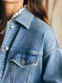 Women Faherty Brand Blazers & Outerwear*Stretch Terry Trucker Jacket -