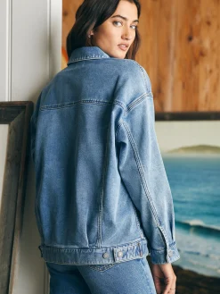 Women Faherty Brand Blazers & Outerwear*Stretch Terry Trucker Jacket -