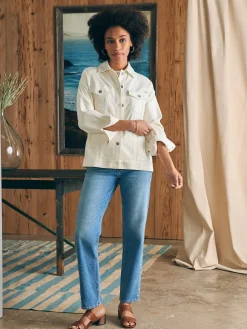 Women Faherty Brand Blazers & Outerwear*Stretch Terry Trucker Jacket -