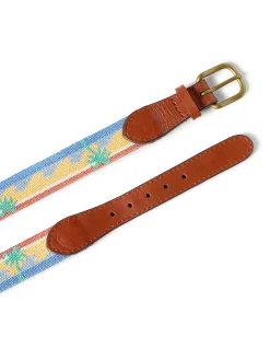 Faherty Brand Belts*s Embroidered Belt -