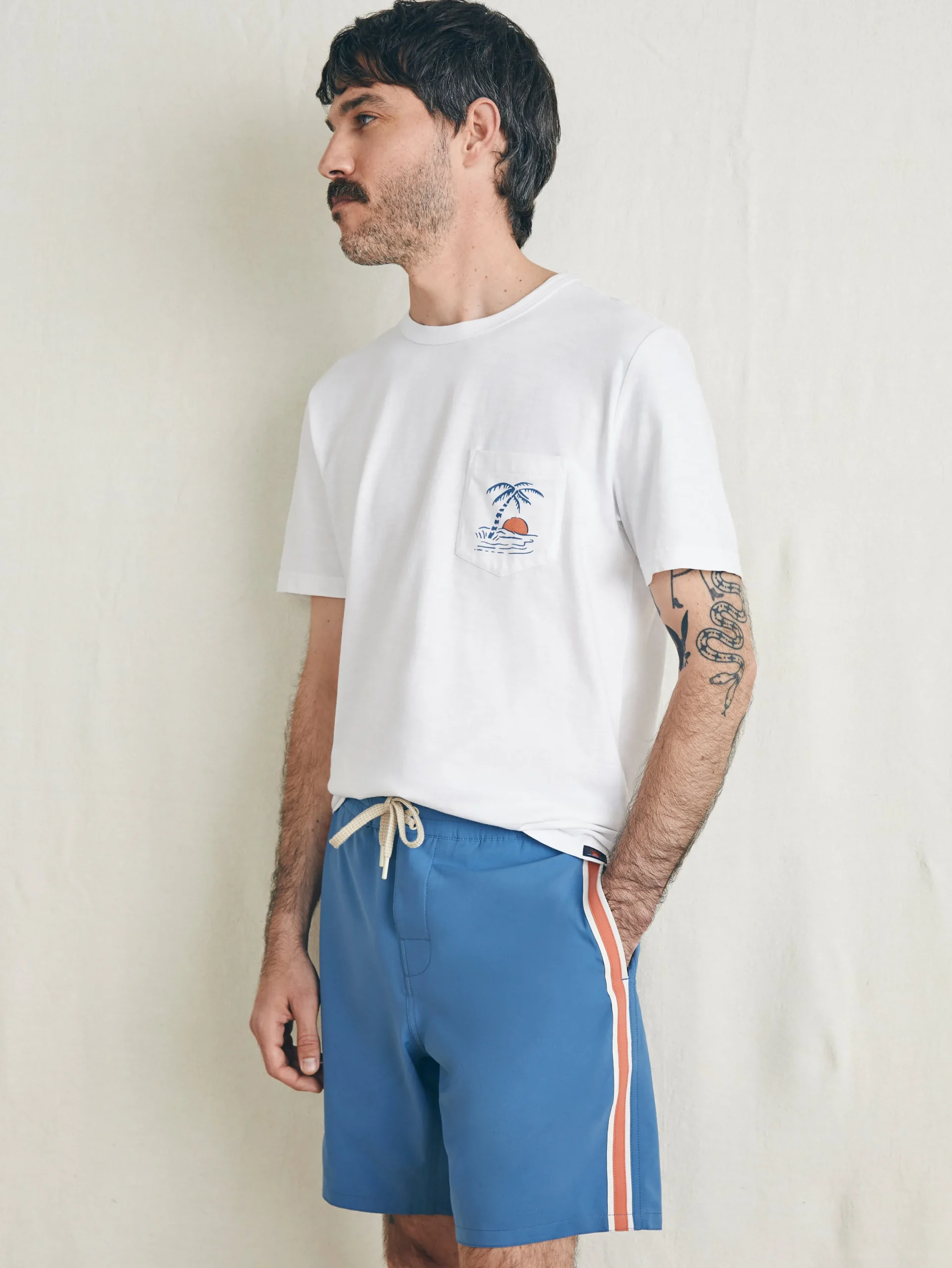 Faherty Brand Swim*Sunwashed Boardshort -