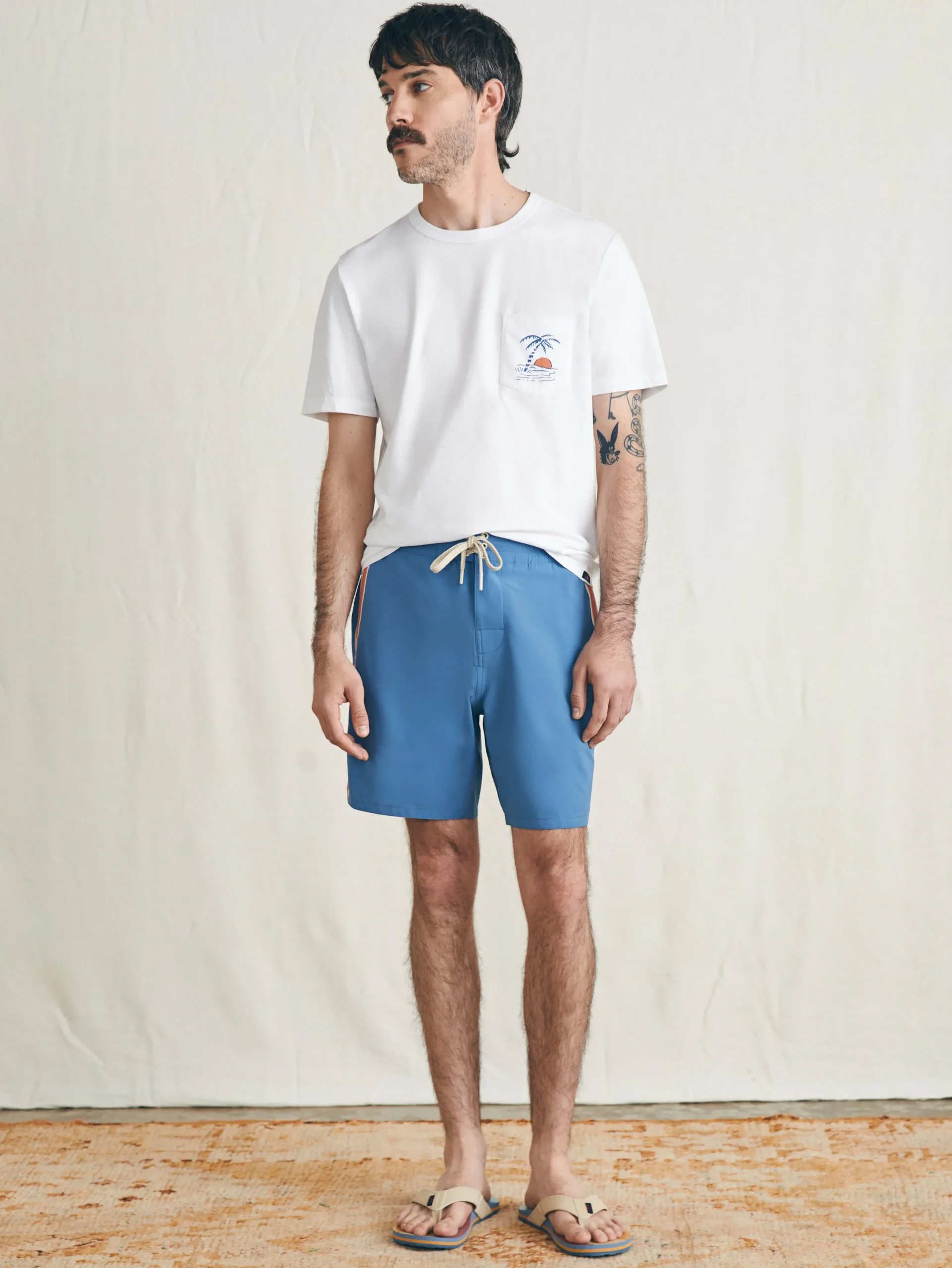 Faherty Brand Swim*Sunwashed Boardshort -