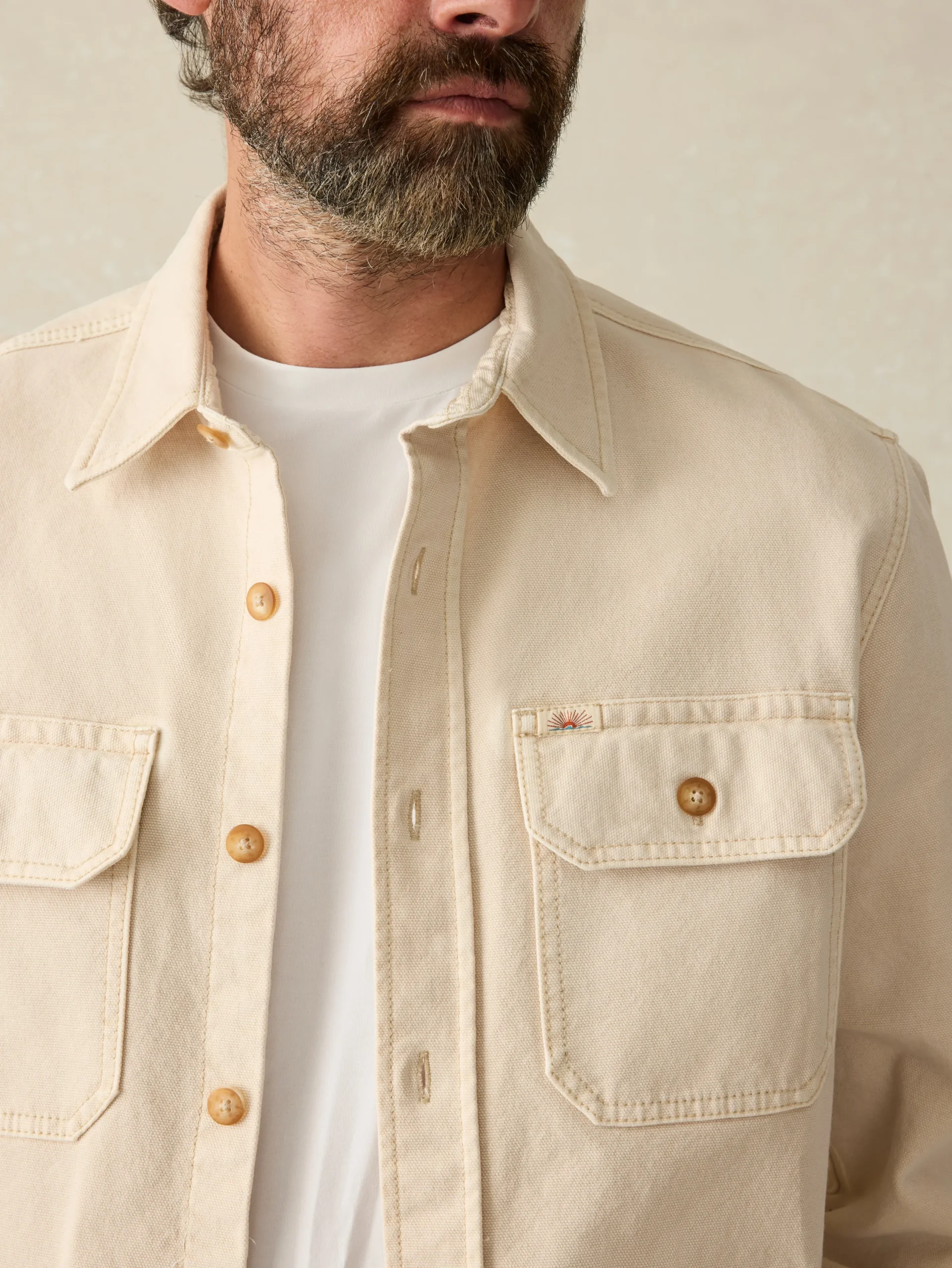 Faherty Brand Jackets & Vests*Sunwashed CPO -