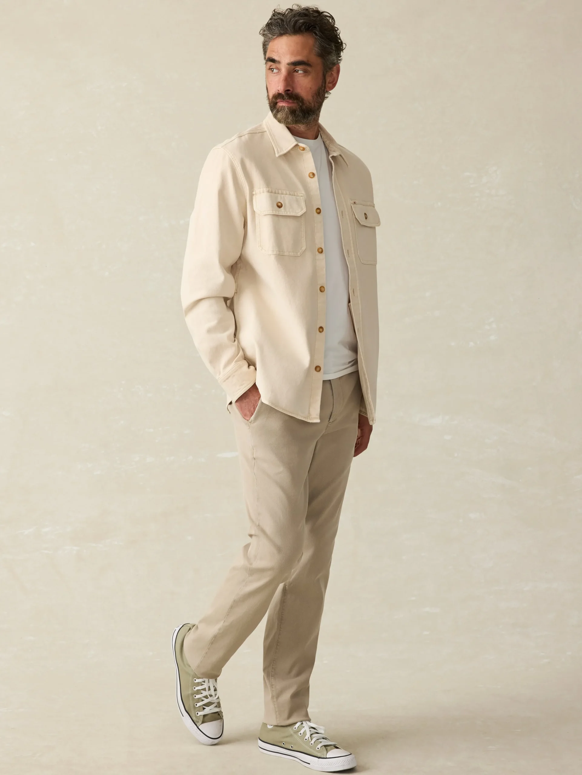 Faherty Brand Jackets & Vests*Sunwashed CPO -