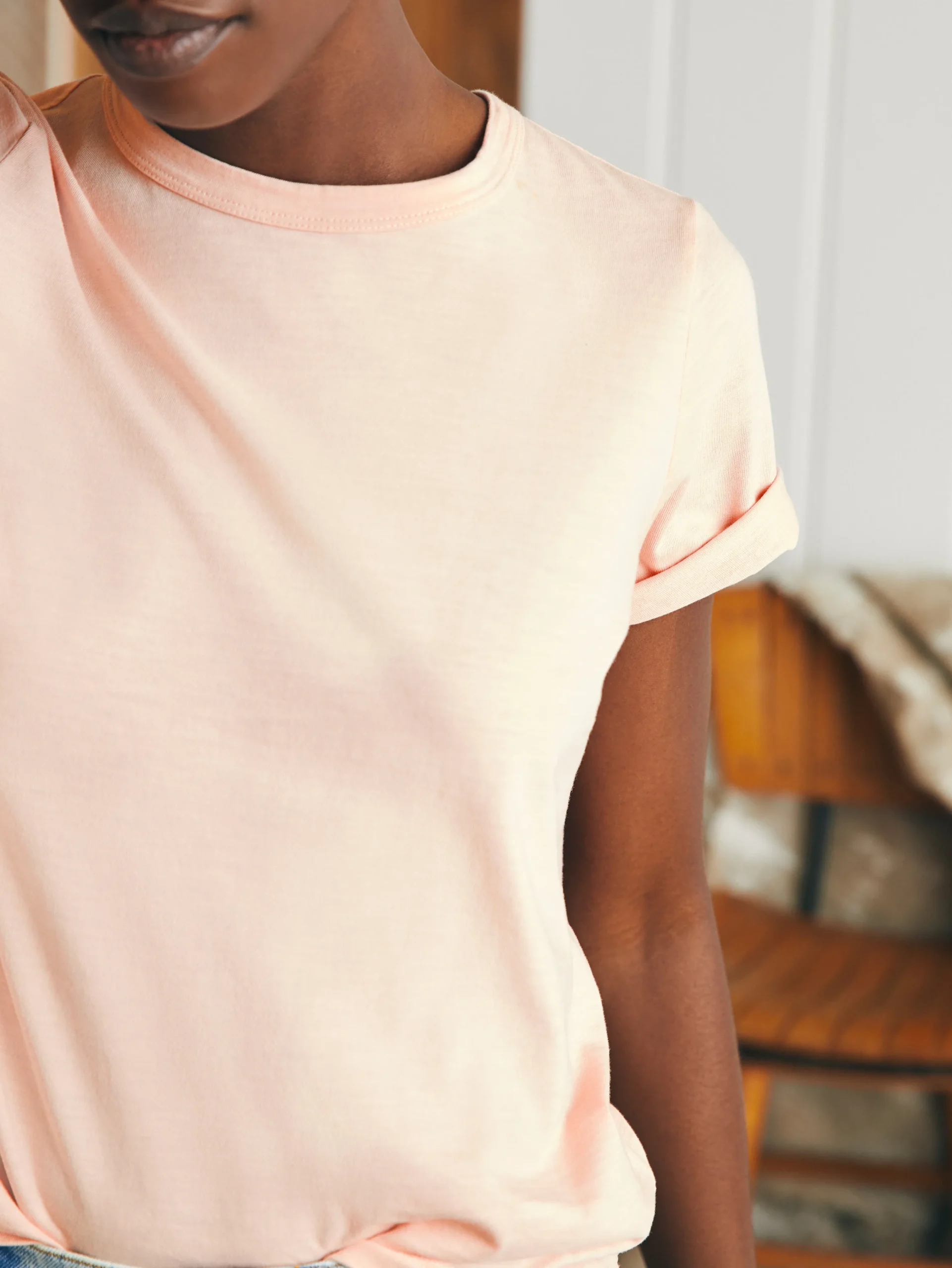 Women Faherty Brand T-Shirts*Sunwashed Crew Tee -
