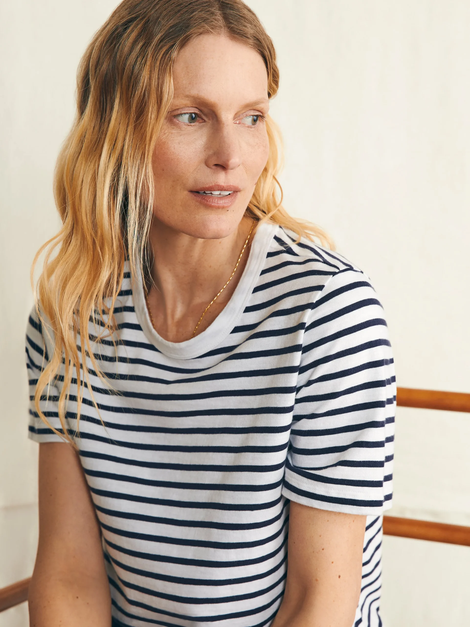 Women Faherty Brand T-Shirts*Sunwashed Crew Tee -