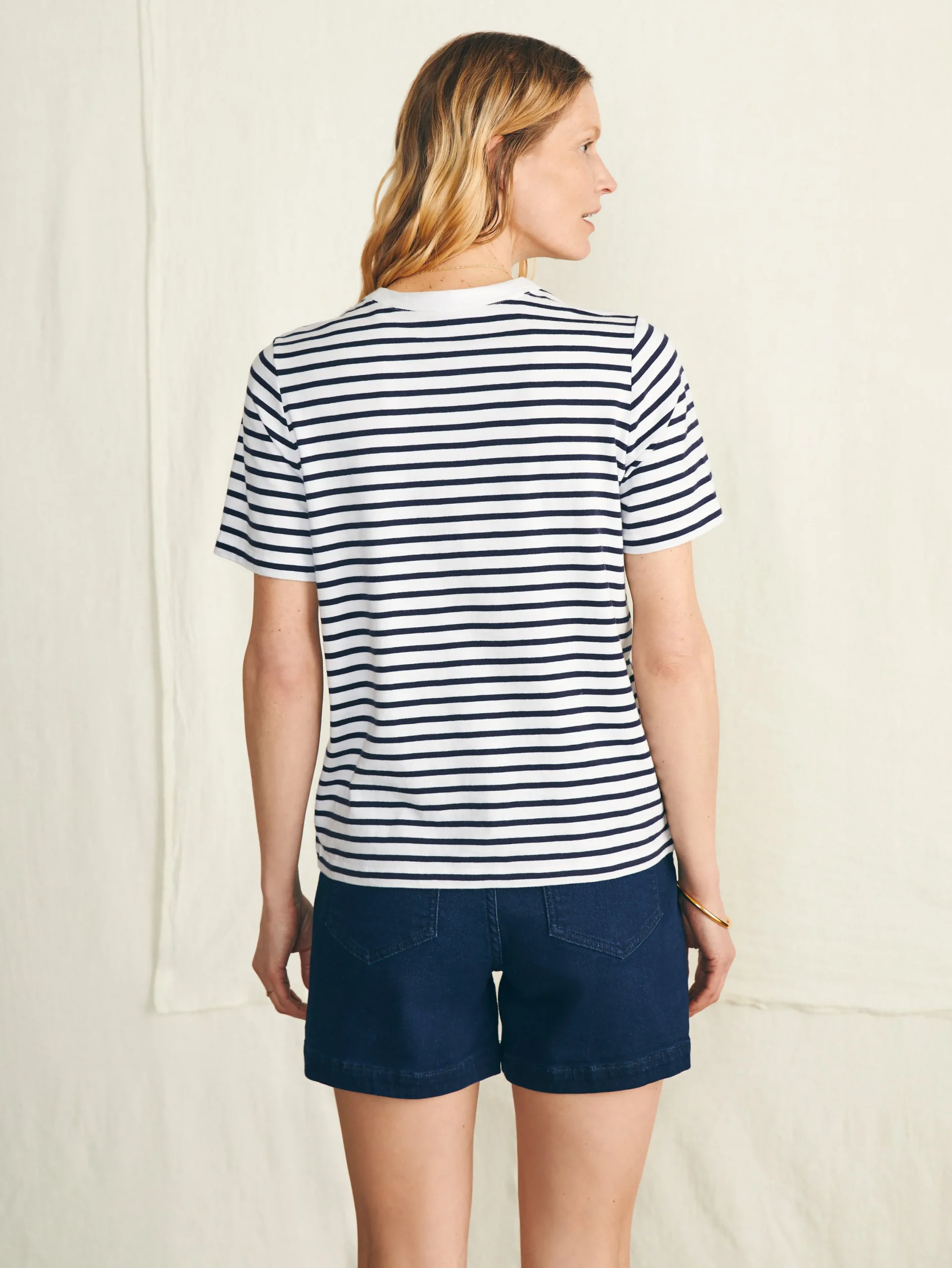 Women Faherty Brand T-Shirts*Sunwashed Crew Tee -