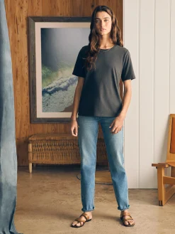 Women Faherty Brand T-Shirts*Sunwashed Crew Tee -