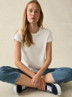 Women Faherty Brand T-Shirts*Sunwashed Crew Tee -