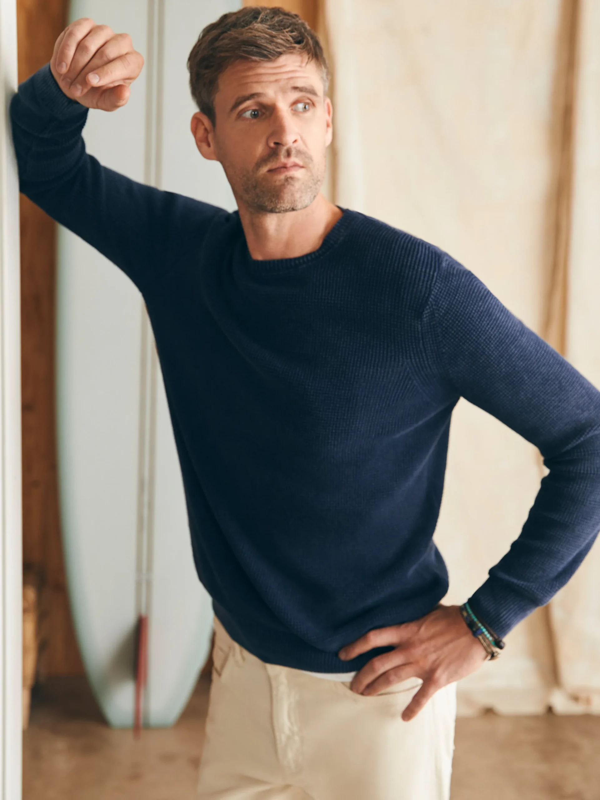 Faherty Brand Sweaters*Sunwashed Crewneck Sweater -