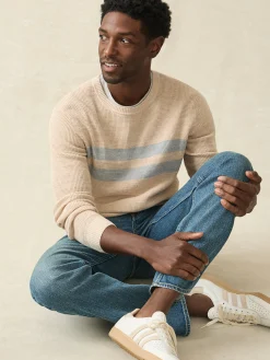 Faherty Brand Sweaters*Sunwashed Crewneck Sweater -