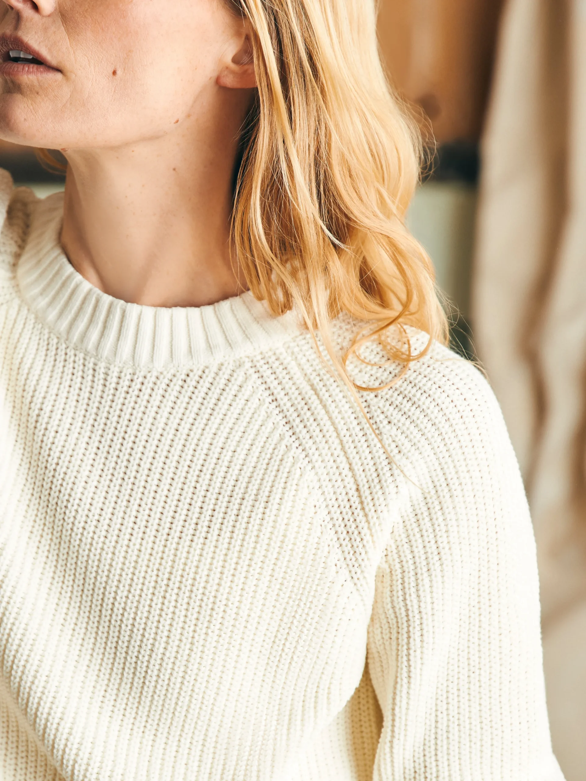Women Faherty Brand Sweaters*Sunwashed Fisherman Crew Sweater -