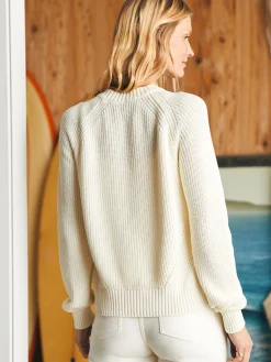 Women Faherty Brand Sweaters*Sunwashed Fisherman Crew Sweater -