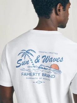 Faherty Brand T-Shirts & Henleys*Sunwashed Graphic Tee -