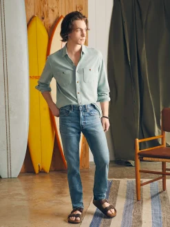 Faherty Brand Shirts*Sunwashed Knit Shirt -